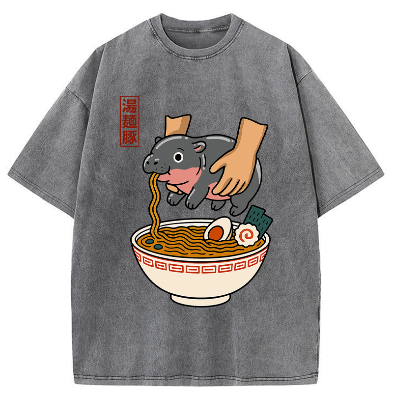 Tokyo-Tiger Noodles Got Me Washed T-Shirt