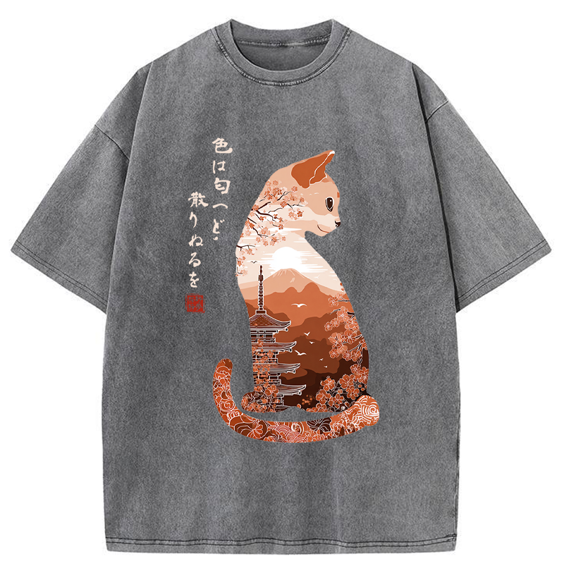 Tokyo-Tiger Beauty in Transience Washed T-Shirt