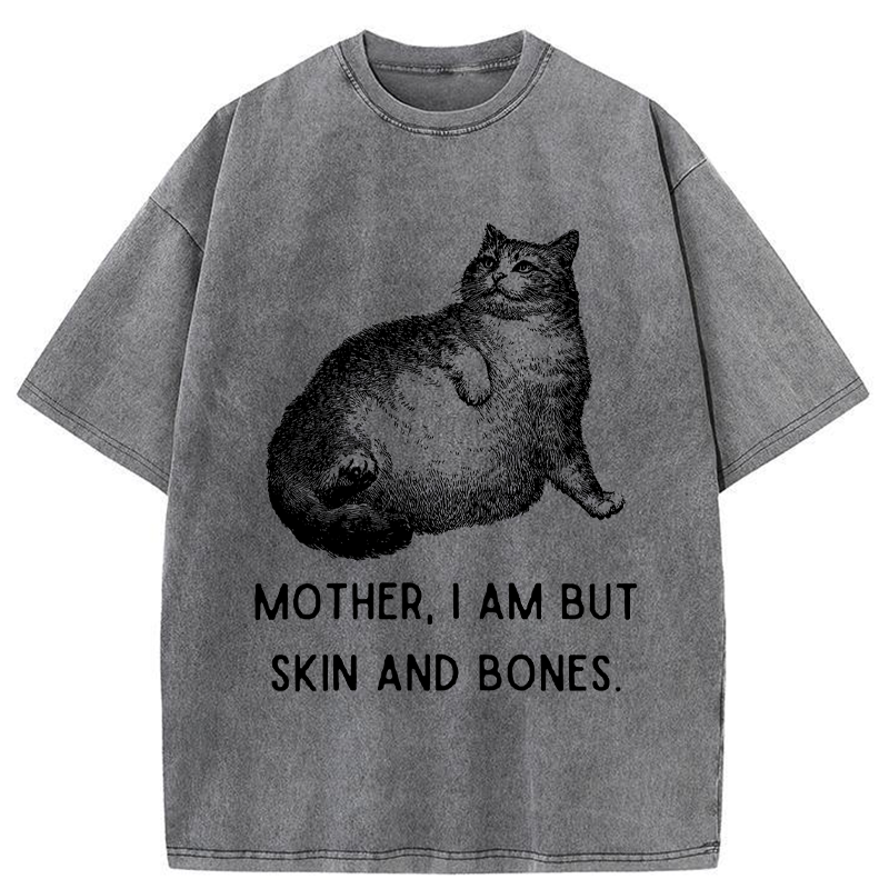 Tokyo-Tiger Skin & Bones Cat Washed T-Shirt