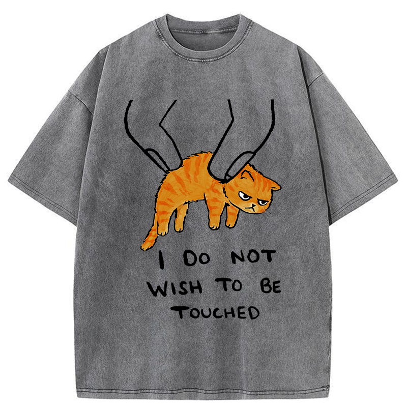 Tokyo-Tiger No Touchy Cat Washed T-Shirt