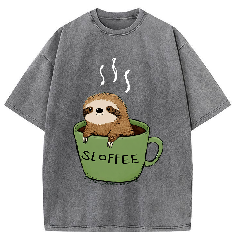 Tokyo-Tiger Sloffee Time Washed T-Shirt