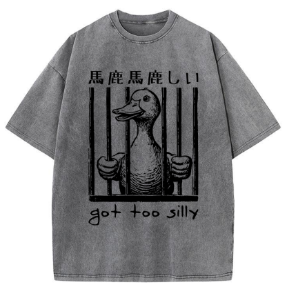 Tokyo-Tiger Silly Goose Lockup Washed T-Shirt
