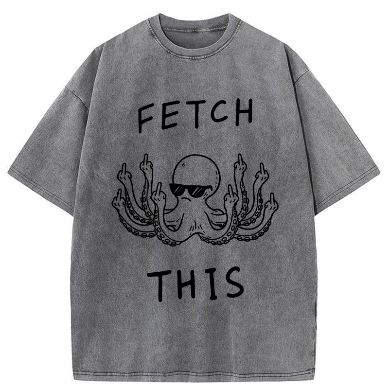 Tokyo-Tiger OctoDon't Care Washed T-Shirt