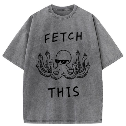 Tokyo-Tiger OctoDon't Care Washed T-Shirt