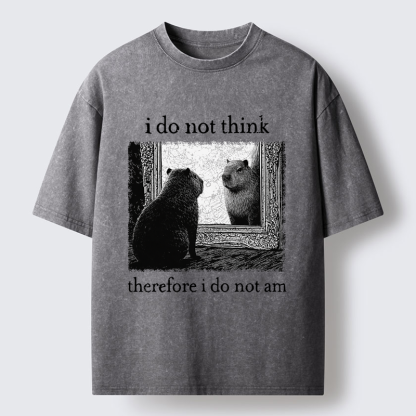 Tokyo-Tiger Capybara Paradox Washed T-Shirt