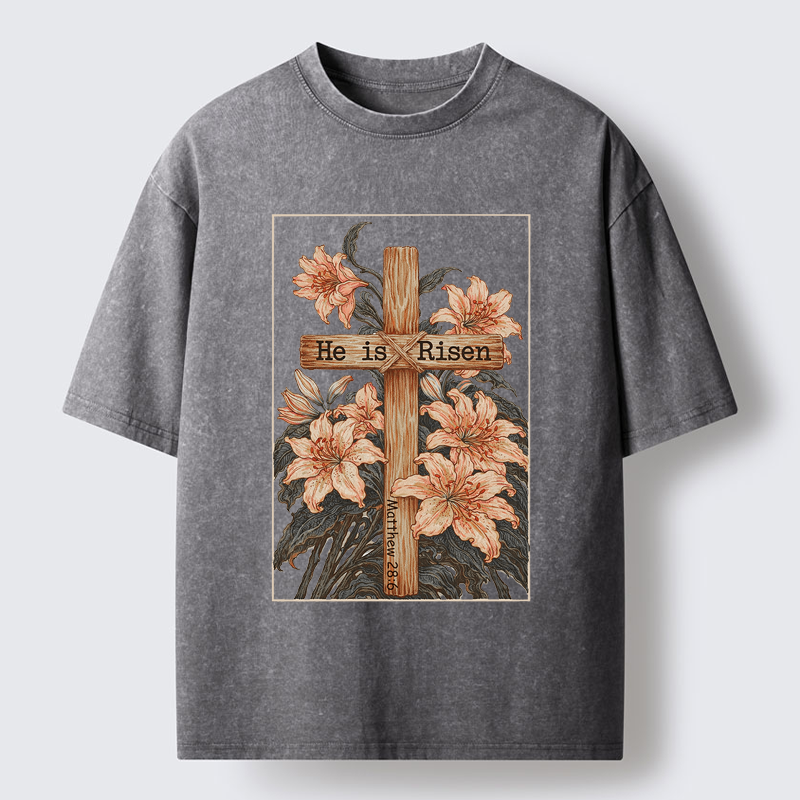 Tokyo-Tiger The Resurrection Lily Washed T-Shirt