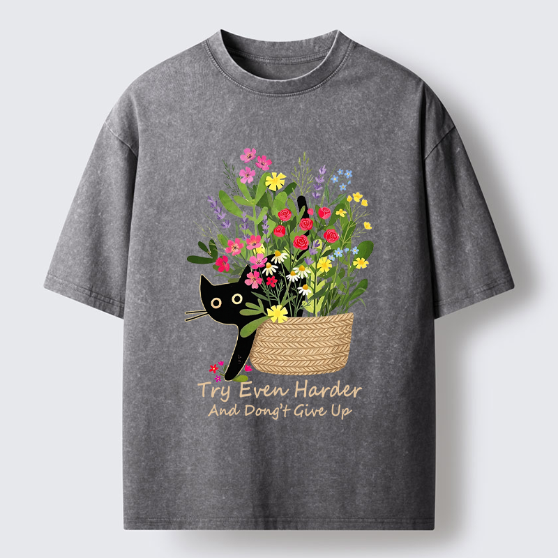 Tokyo-Tiger Bloom&Persevere Washed T-Shirt