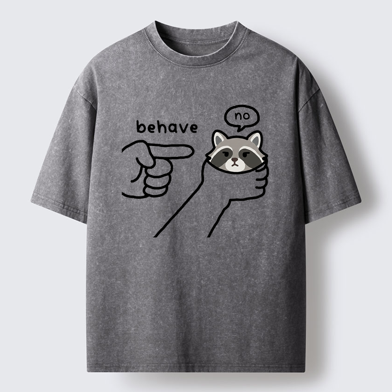 Tokyo-Tiger Rebellious Raccoon Washed T-Shirt