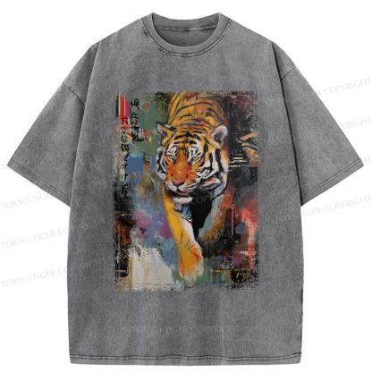Tokyo-Tiger Tiger：I'm Just A Bigger Cat, So What? Washed T-Shirt