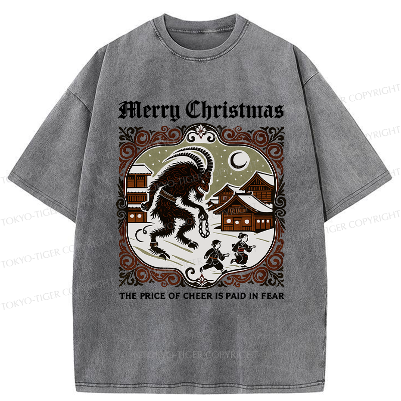 Tokyo-Tiger The Price of Cheer is Paid in Fear Washed T-Shirt