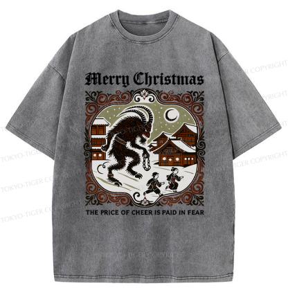 Tokyo-Tiger The Price of Cheer is Paid in Fear Washed T-Shirt