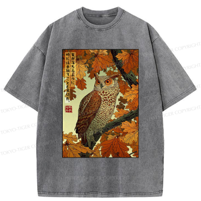 Tokyo-Tiger Like leaves, sometimes letting go is essential Washed T-Shirt