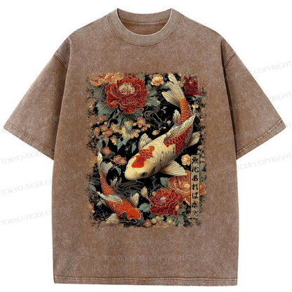Tokyo-Tiger Fish and Water: Give and Receive Washed T-Shirt