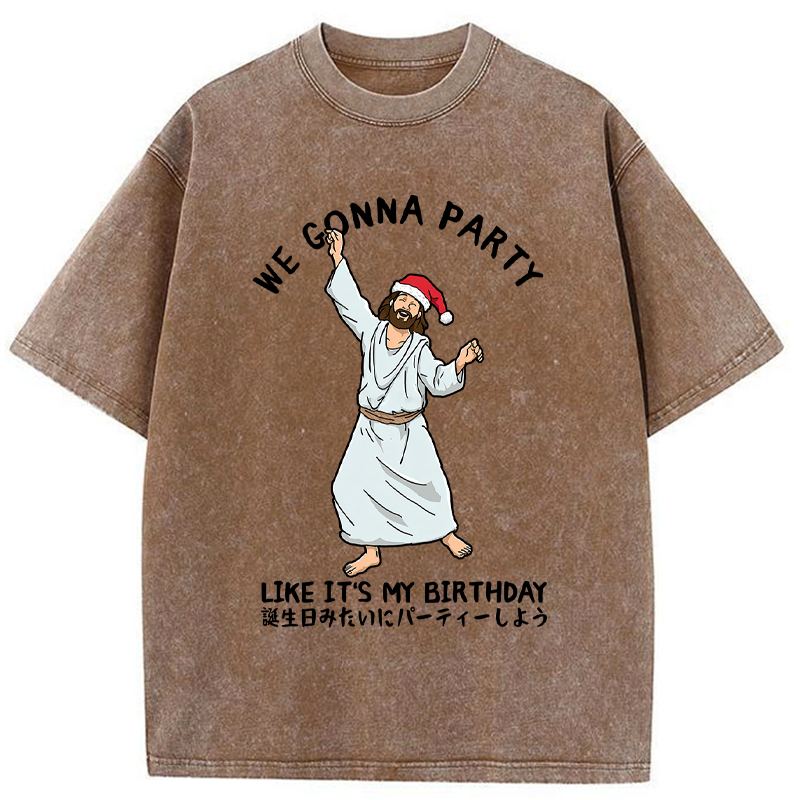 Tokyo-Tiger Party Like the Messiah Washed T-Shirt