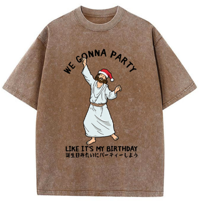 Tokyo-Tiger Party Like the Messiah Washed T-Shirt