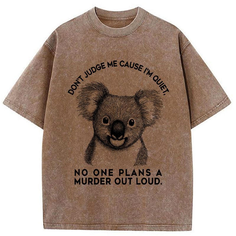 Tokyo-Tiger Koala：Quiet Minds, Big Plans Washed T-Shirt