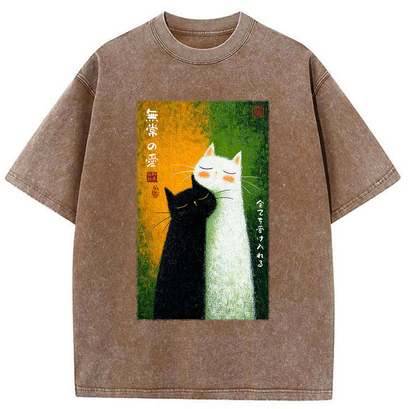Tokyo-Tiger All Embraced by Transient Love Washed T-Shirt