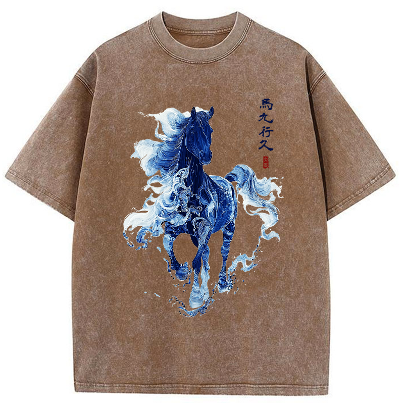 Tokyo-Tiger Everything goes smoothly Washed T-Shirt