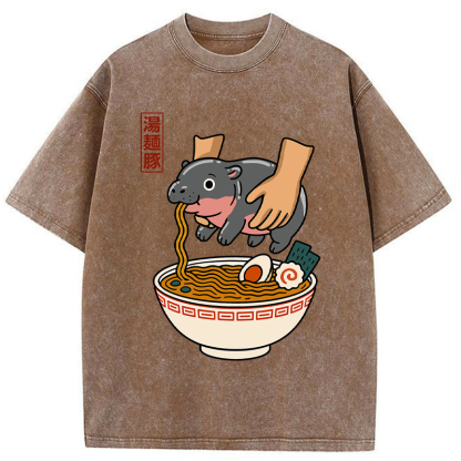 Tokyo-Tiger Noodles Got Me Washed T-Shirt