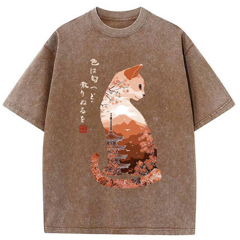 Tokyo-Tiger Beauty in Transience Washed T-Shirt