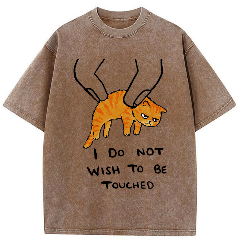 Tokyo-Tiger No Touchy Cat Washed T-Shirt