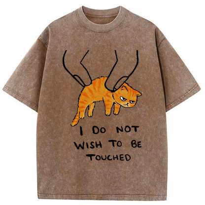 Tokyo-Tiger No Touchy Cat Washed T-Shirt