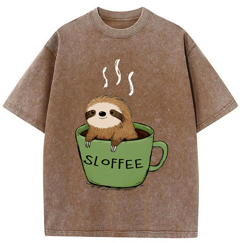 Tokyo-Tiger Sloffee Time Washed T-Shirt