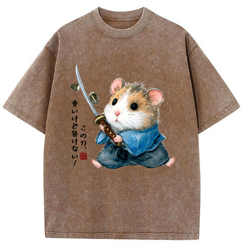 Tokyo-Tiger Heavy Sword, Strong Heart Washed T-Shirt