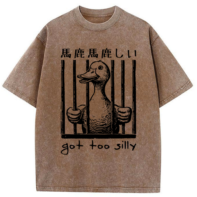 Tokyo-Tiger Silly Goose Lockup Washed T-Shirt