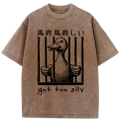 Tokyo-Tiger Silly Goose Lockup Washed T-Shirt