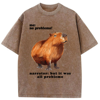 Tokyo-Tiger All Problemo, No Panic Washed T-Shirt