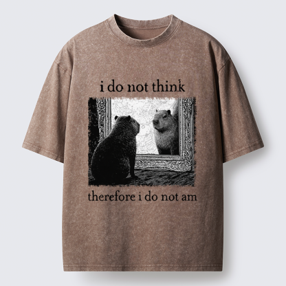 Tokyo-Tiger Capybara Paradox Washed T-Shirt