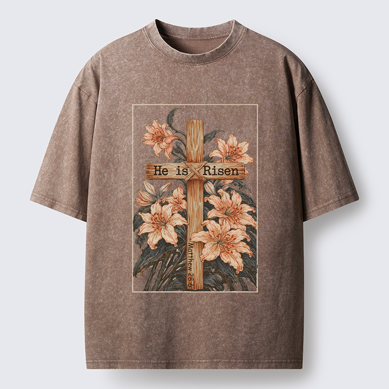 Tokyo-Tiger The Resurrection Lily Washed T-Shirt