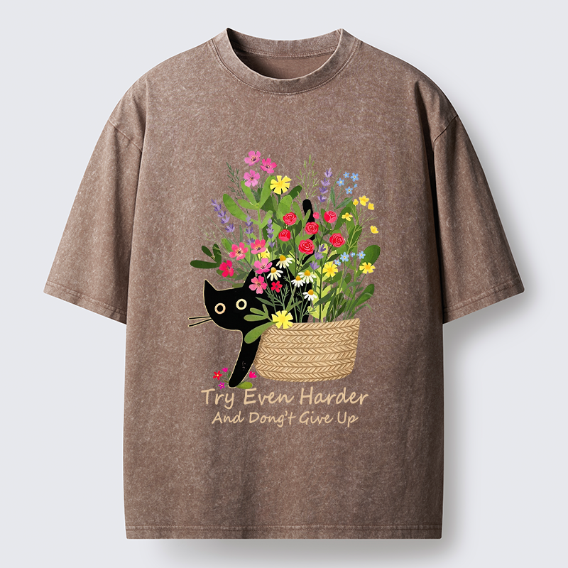 Tokyo-Tiger Bloom&Persevere Washed T-Shirt