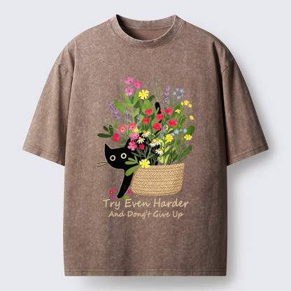 Tokyo-Tiger Bloom&Persevere Washed T-Shirt