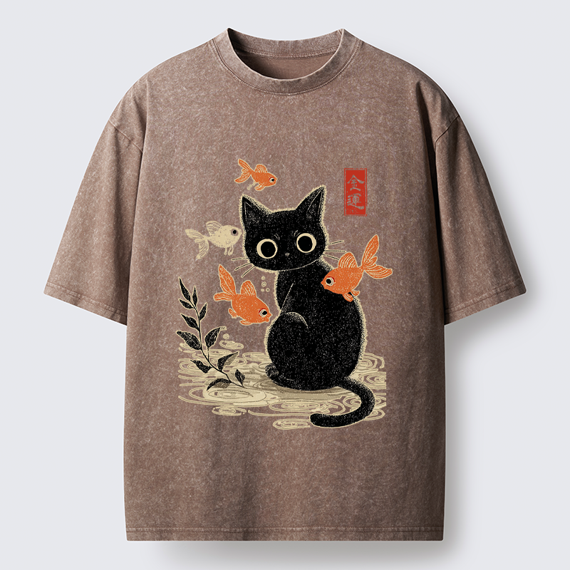 Tokyo-Tiger Paws of Prosperity Washed T-Shirt