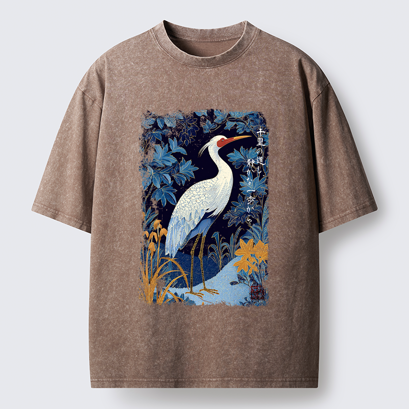 Tokyo-Tiger The Journey of a Thousand Miles Washed T-Shirt