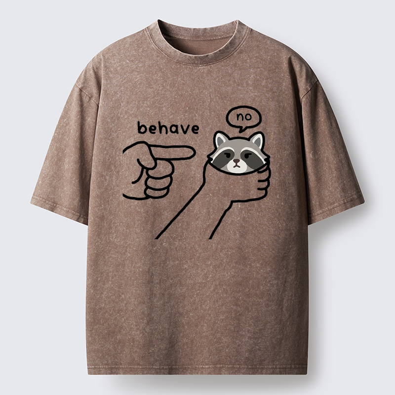 Tokyo-Tiger Rebellious Raccoon Washed T-Shirt