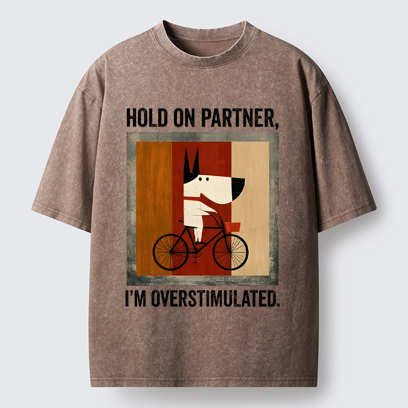 Tokyo-Tiger Overstimulated Pup Washed T-Shirt