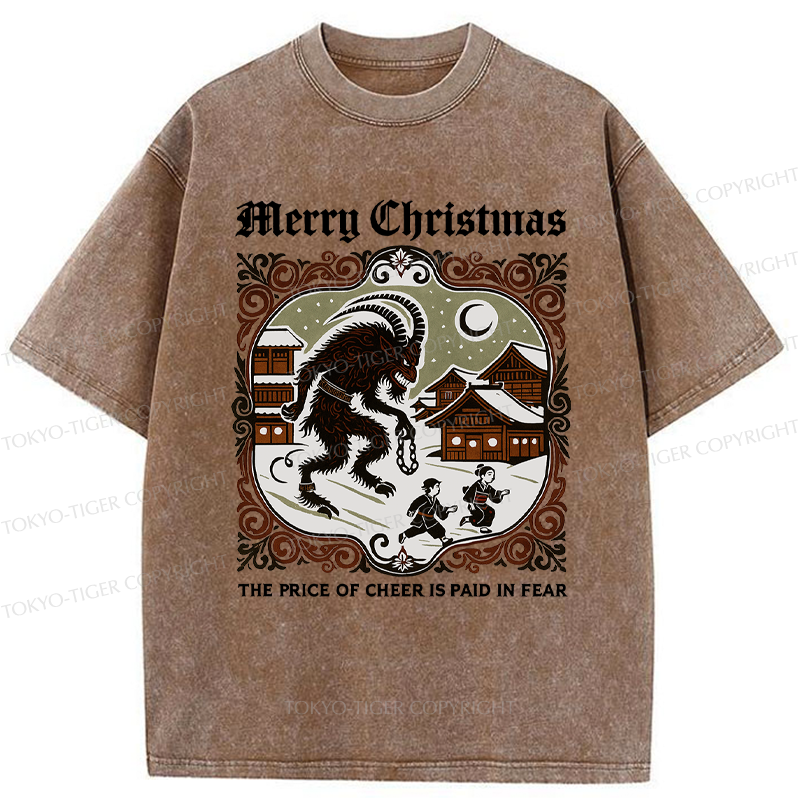 Tokyo-Tiger The Price of Cheer is Paid in Fear Washed T-Shirt