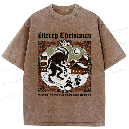 Tokyo-Tiger The Price of Cheer is Paid in Fear Washed T-Shirt