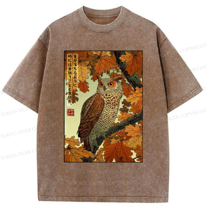 Tokyo-Tiger Like leaves, sometimes letting go is essential Washed T-Shirt