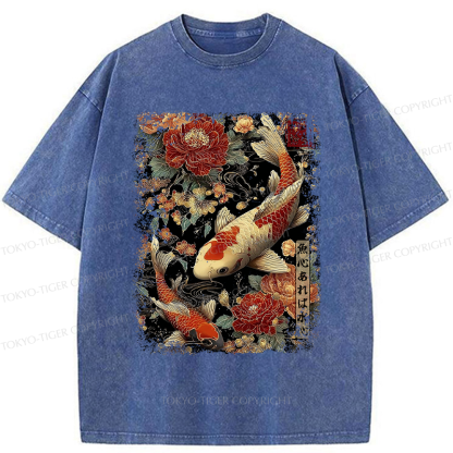 Tokyo-Tiger Fish and Water: Give and Receive Washed T-Shirt