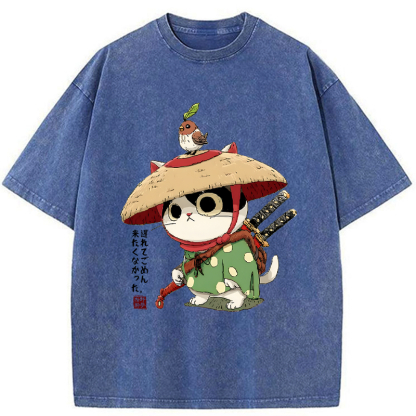 Tokyo-Tiger Sorry I’m Late, I Didn’t Want to Come Washed T-Shirt