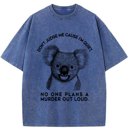 Tokyo-Tiger Koala：Quiet Minds, Big Plans Washed T-Shirt