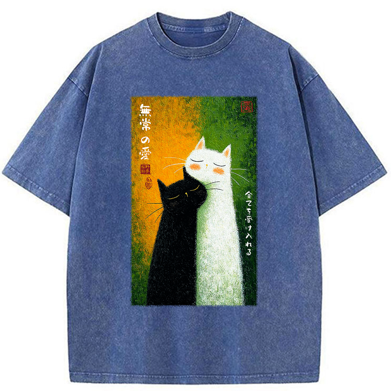Tokyo-Tiger All Embraced by Transient Love Washed T-Shirt