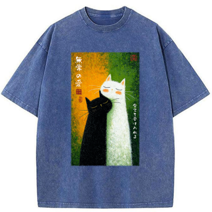 Tokyo-Tiger All Embraced by Transient Love Washed T-Shirt