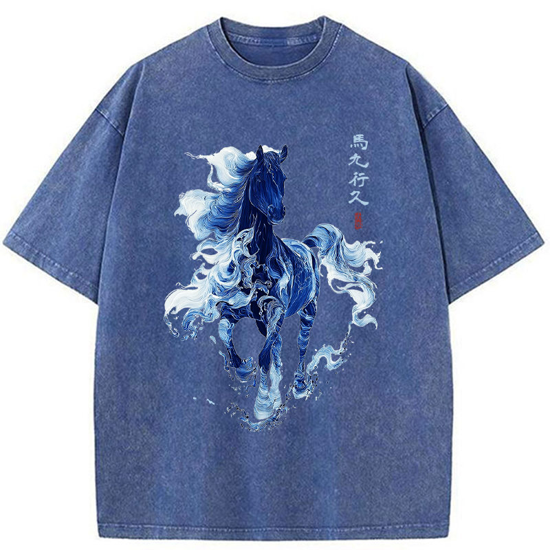 Tokyo-Tiger Everything goes smoothly Washed T-Shirt