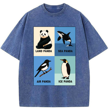 Tokyo-Tiger Panda Multiverse Washed T-Shirt
