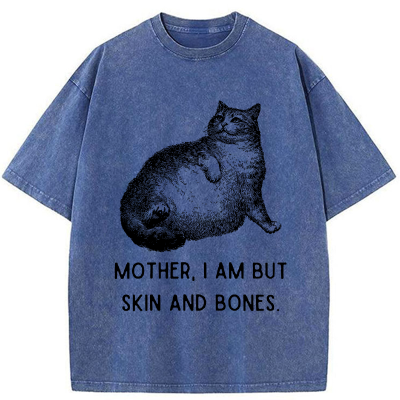 Tokyo-Tiger Skin & Bones Cat Washed T-Shirt